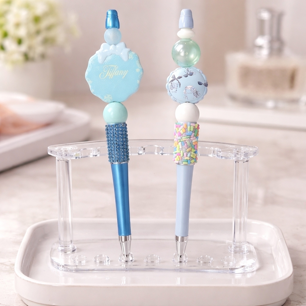x2 Beaded Pens Handcrafted